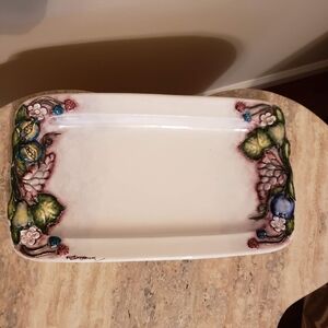 Decorative oblong dish